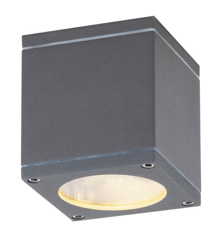 Lampa sufitowa zewnętrzna Rabalux Akron antracytowa 1 x GU10 x 35W IP54 wym: 8,7 x 8,7 x 8,7 cm - 1 szt.