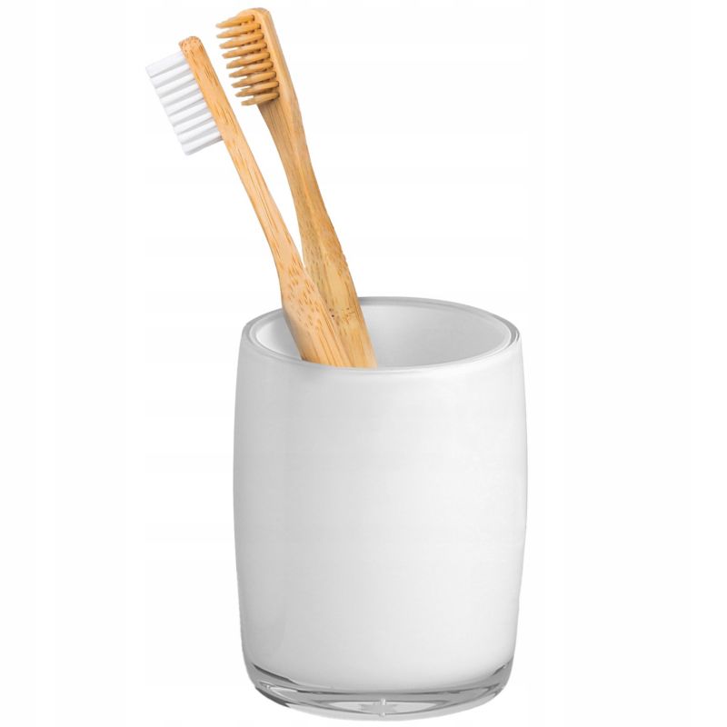 Kubek łazienkowy na szczoteczki Rodeno biały 1 szt.