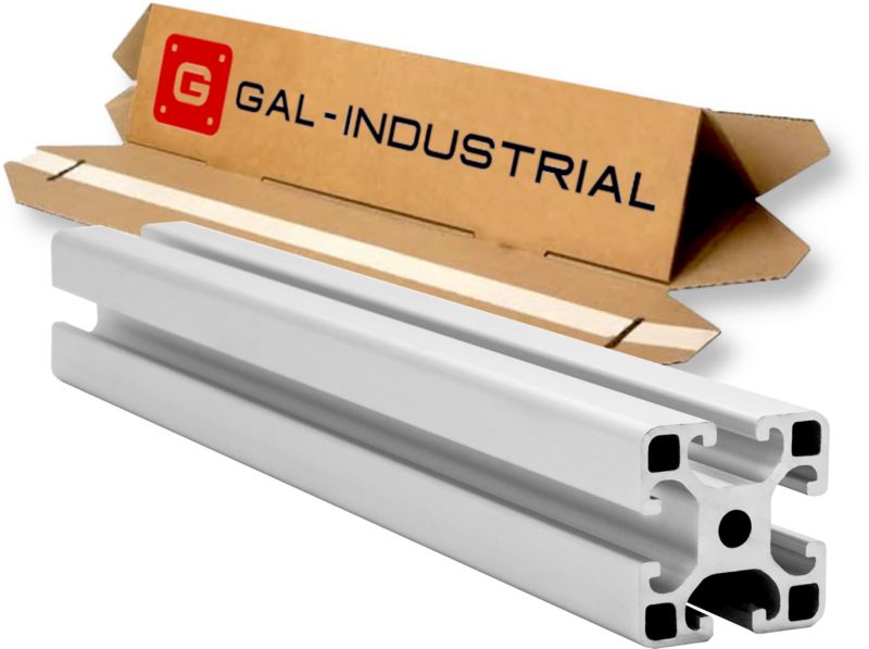 PROFIL KONSTRUKCYJNY ALUMINIOWY GAL-INDUSTRIAL 40x40 otwór 8mm DŁ. 380cm + Cięcie na wymiar 1 szt.