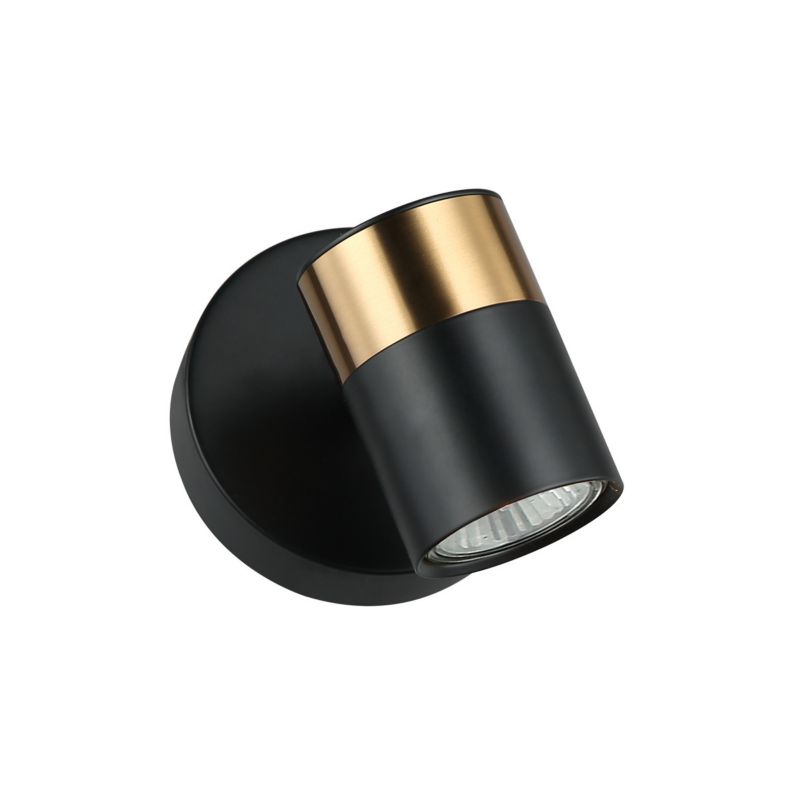 Kinkiet Italux ELICE nowoczesny czarny 1xGU10x35W wym:11,5x13x10cm IP20 -1 szt.