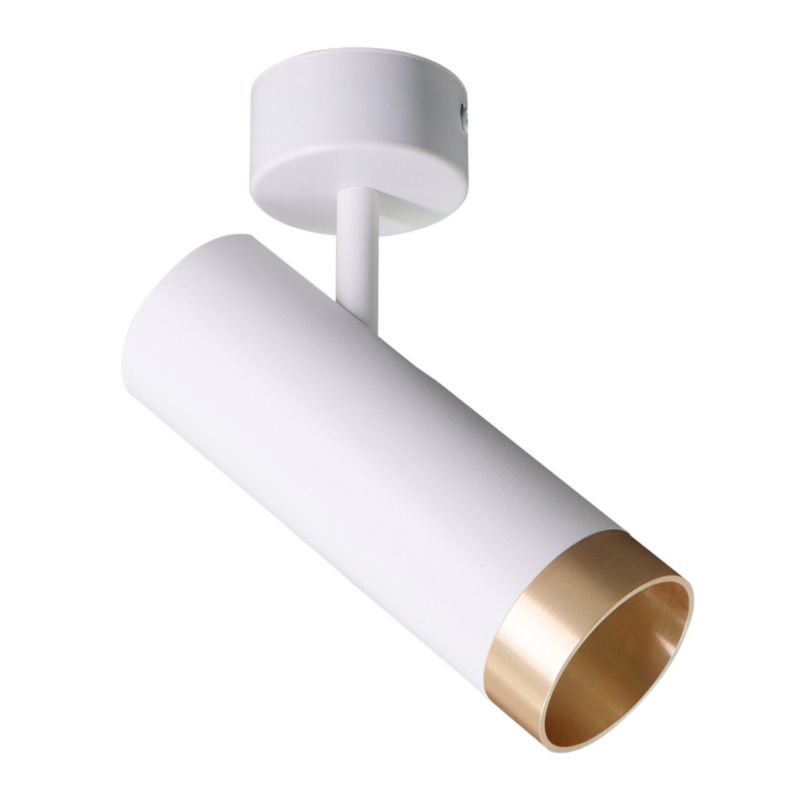 Oprawa Sanico Goldlux FADO 1xGU10 ścienno-sufitowa biała/złota IP20 - 1 szt.