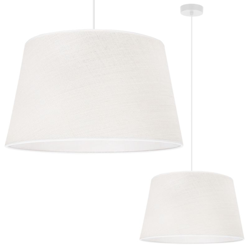 Lampa sufitowa wisząca Light Home LH Juta Stożek 1x E27 60W biały 1szt.