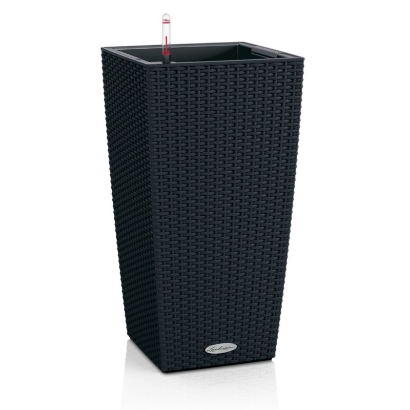 Doniczka Lechuza Do Domu Ogrodu CUBICO 30 Cottage Grafitowy Czarny 1 szt