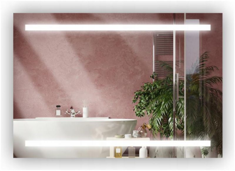 Lustro Łazienkowe stylowelustro prostokątne Hades 80CMx60CM z LED 1szt.