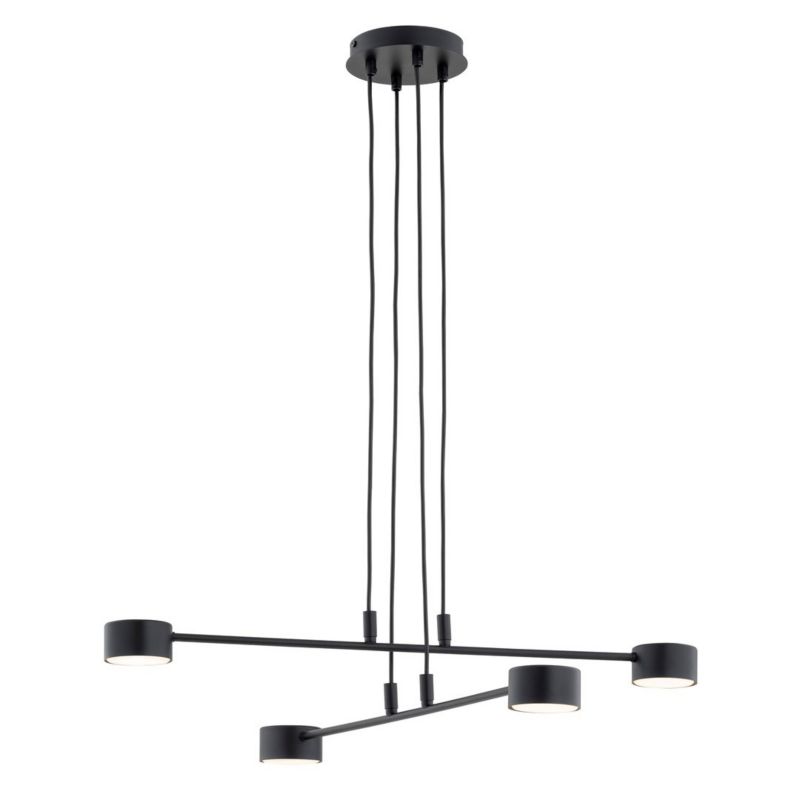 Lampa wisząca Emibig Modus 0948 czarna 70 cm szerokości 4xGX53 x 12W 1 szt.
