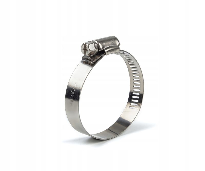 Opaska zaciskowa ślimakowa Polax "40-60" mm STAL NIERDZEWNA opak. 25szt.