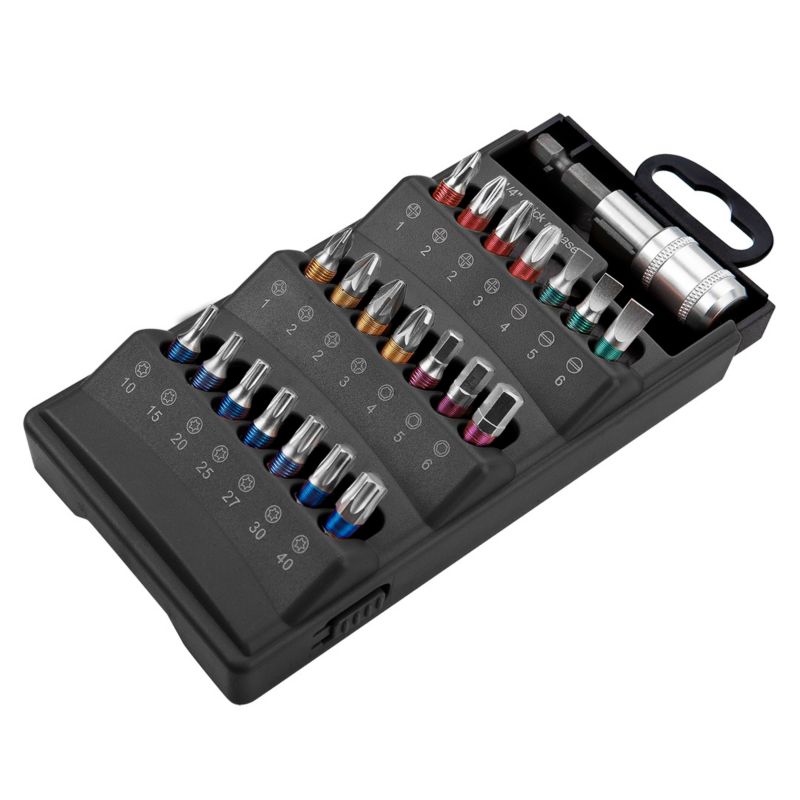 Końcówki wkrętakowe GRAPHITE zestaw 22 szt.1 kpl