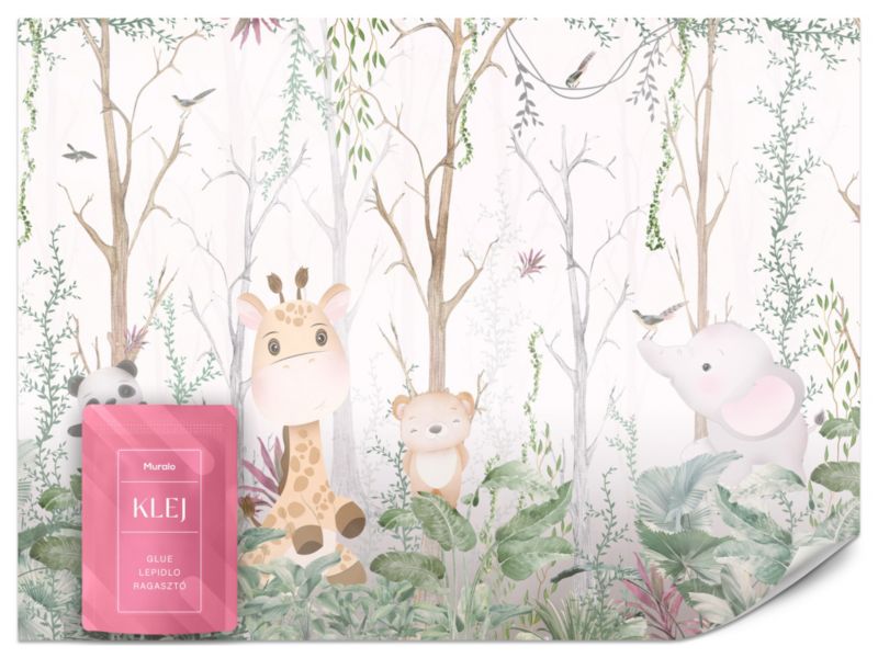 Fototapeta Muralo Bajkowe Zwierzęta w Lesie 200x140 cm 1szt.