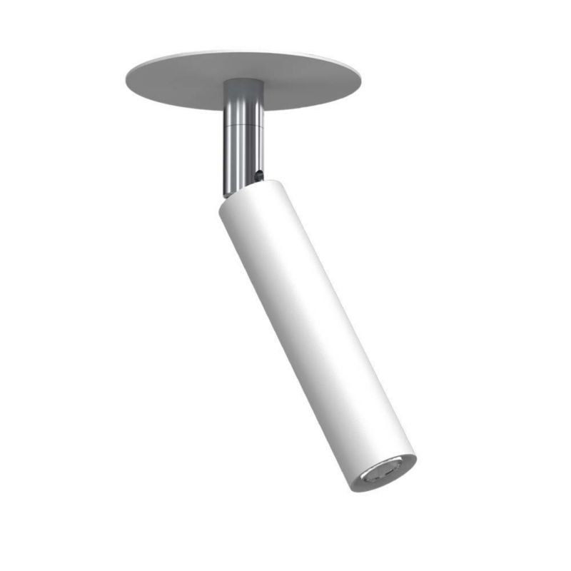 Oprawa sufitowa wpuszczana Brosline Ace biała chromowana ruchoma 1 x G9 x 2.5W IP20 wym: 14,5 x 7,5 x 7,5 cm okrągła - 1 szt.