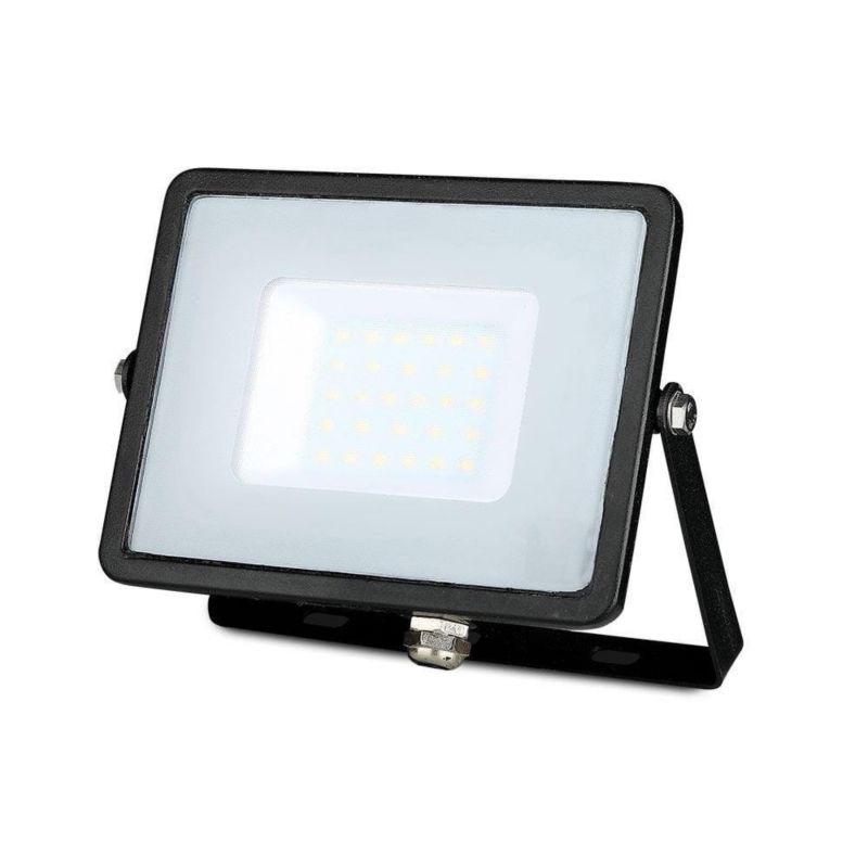 Naświetlacz LED V-TAC czarny LED 30W 3000K 2400lm IP65 wym: 15,2 x 17,8 x 2,8 cm aluminium - 1 szt.