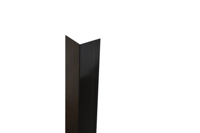 Kątownik wykończeniowy L Lambro czarny matowy 3cm x 3cm x 270cm 1 szt.