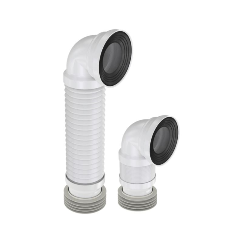 Złacze WC Tycner harmonijkowe 90 mm z kołnierzem