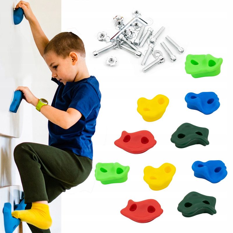 Zestaw Kamieni Do Wspinaczki 4iQ Group Zestaw 10 Sztuk + Śruby