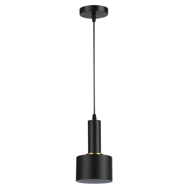 Lampa wisząca sufitowa MasterLED Tema żyrandol loft E27 125 cm IP20 czarna 1 szt.