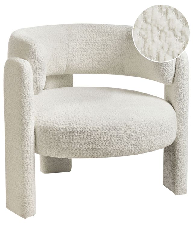 Fotel Burea Szenil Złamana biel 1 szt.