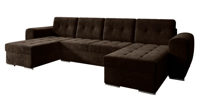 Narożnik z funkcją spania MIRJAN 24 Bari U ciemny brąz 1 szt.