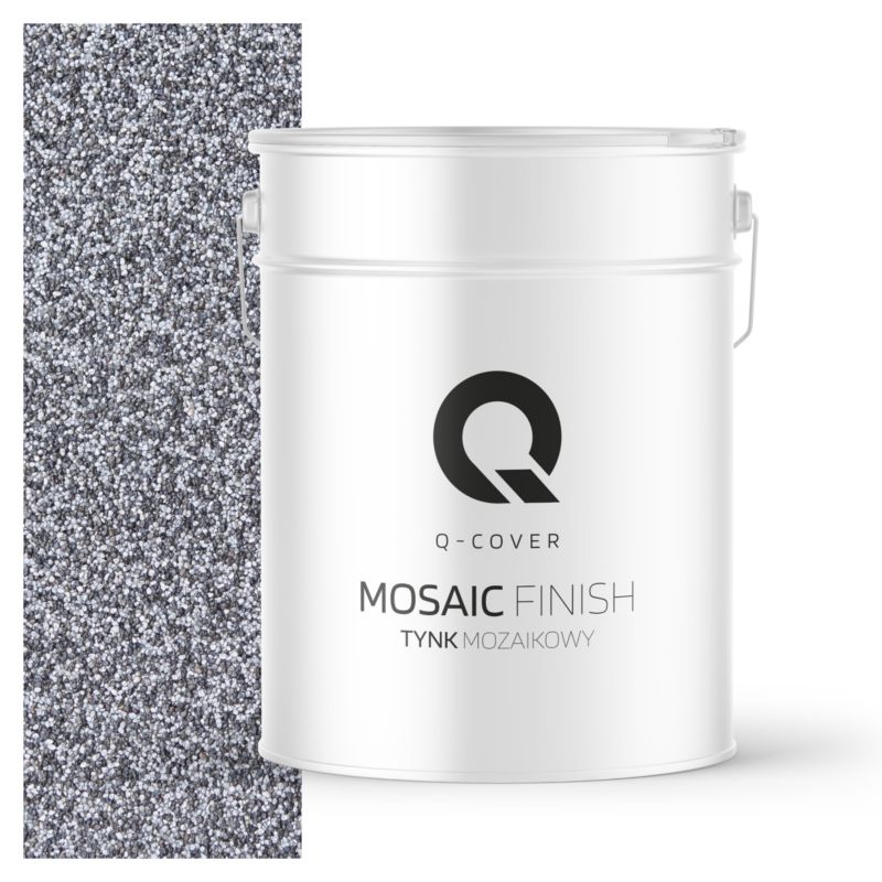 Tynk Mozaikowy Q-Cover Czarno-srebrny M13 12.5KG