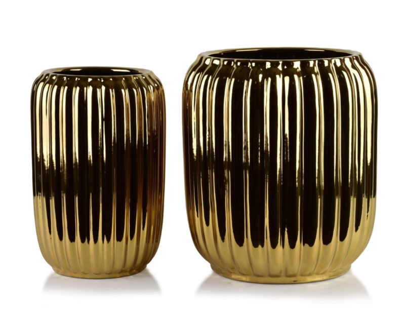 Osłonki ceramiczne MONDEX NEVA GOLD 40x40x44 / 28x28x40,5 złote 2 szt.