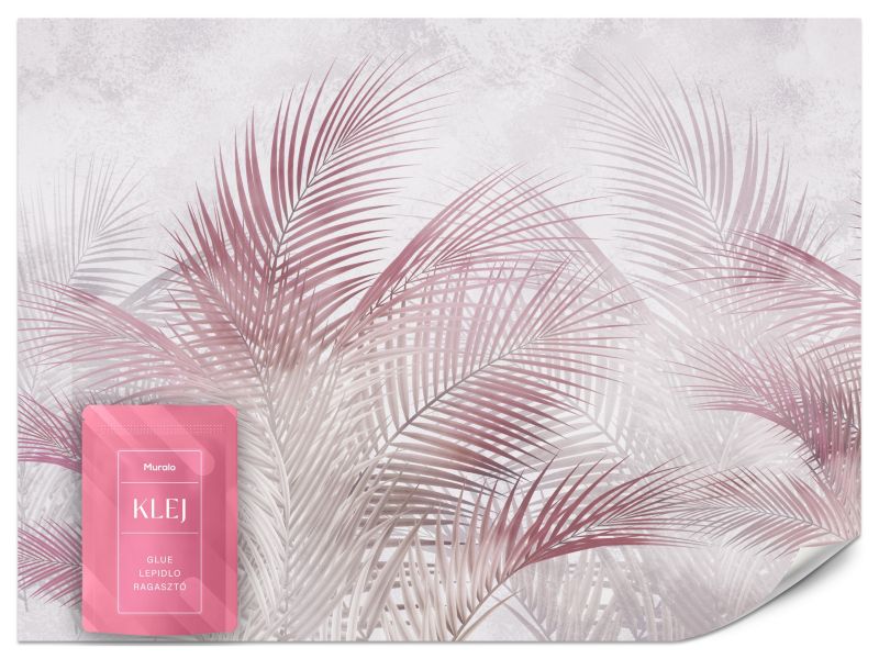 Fototapeta Muralo Różowe Liście Palmowe 150x105 cm 1szt.