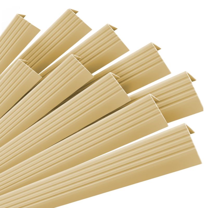 Profil schodowy antypoślizgowy PVC 50x42 mm QUEST, samoprzylepny nosek schodowy, 100 cm, kremowy, 10 szt