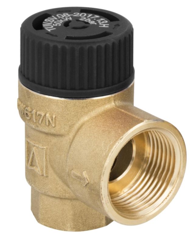 Zawór bezpieczeństwa Afriso MSS do instalacji solarnych 6 bar, 3/4" 1 szt.