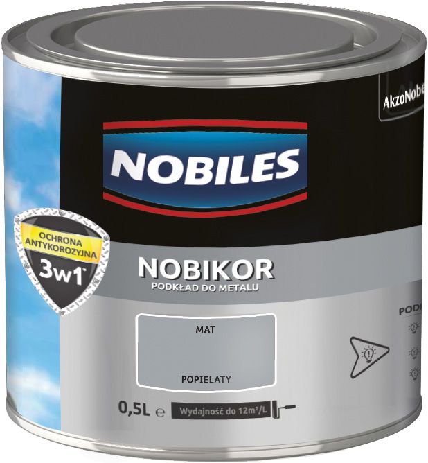 Farba Nobiles Nobikor popielata 0,5 l