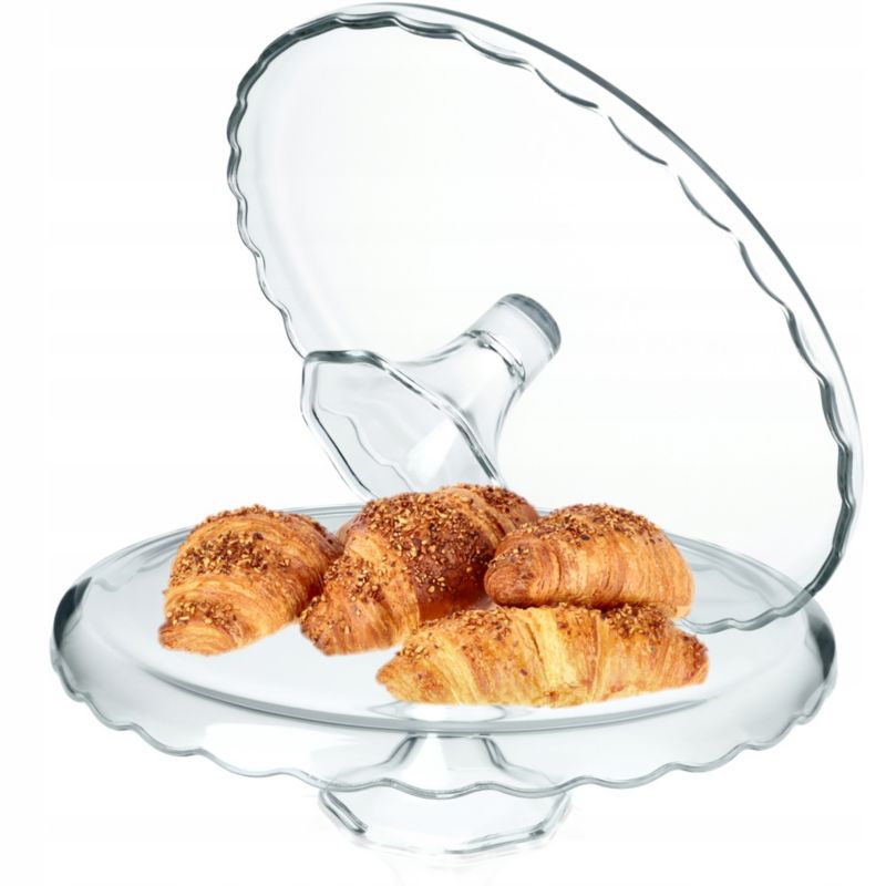 Patera Na Ciasto KADAX Na Nodze Szklana 32cm 1szt.