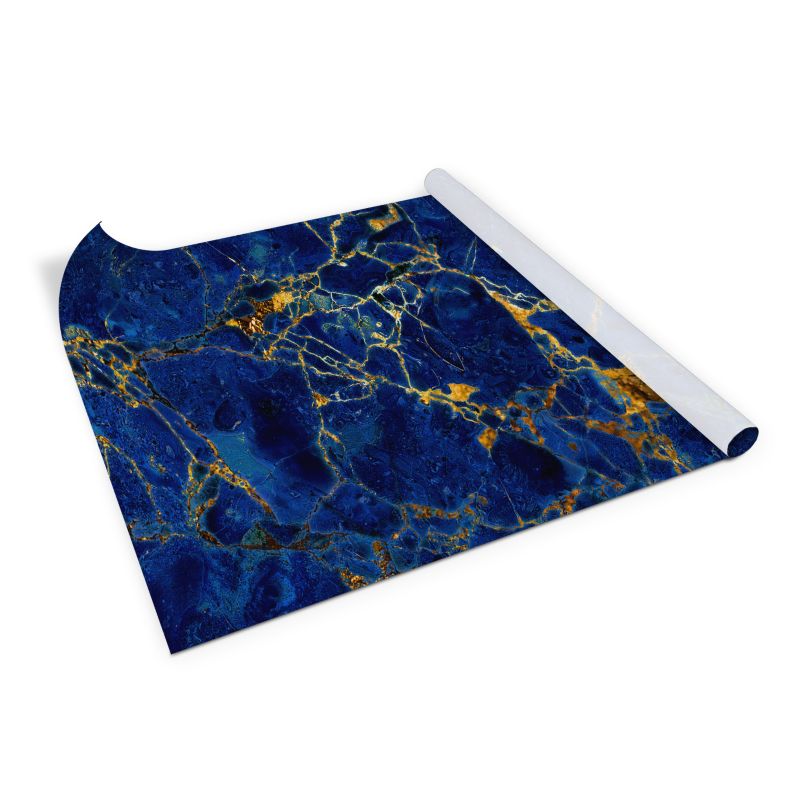 Samoprzylepna okleina Tulup 100x50 cm Niebieski marmur 1 szt.