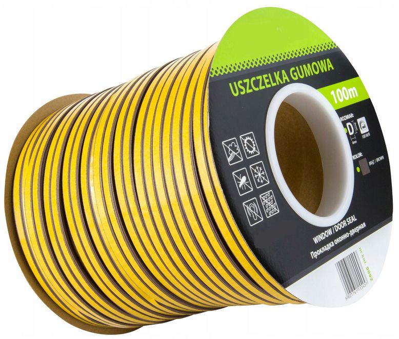 Uszczelka FEINZ Samoprzylepna Diamant Typ D 100M Brązowa 1 szt.