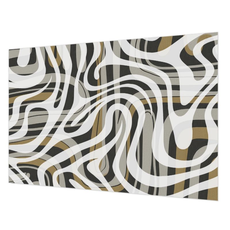 Tapeta Do Sypialni Tulup 152x104 cm Abstrakcyjne Linie Do Salonu, Do Biura, Do Sypialni 1 szt.