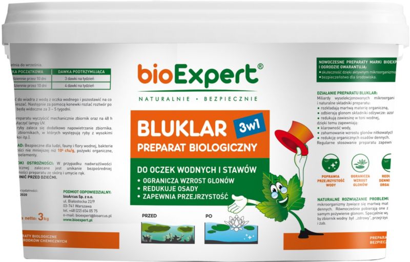 Preparat do oczek wodnych Bluklar BioExpert 3 kg