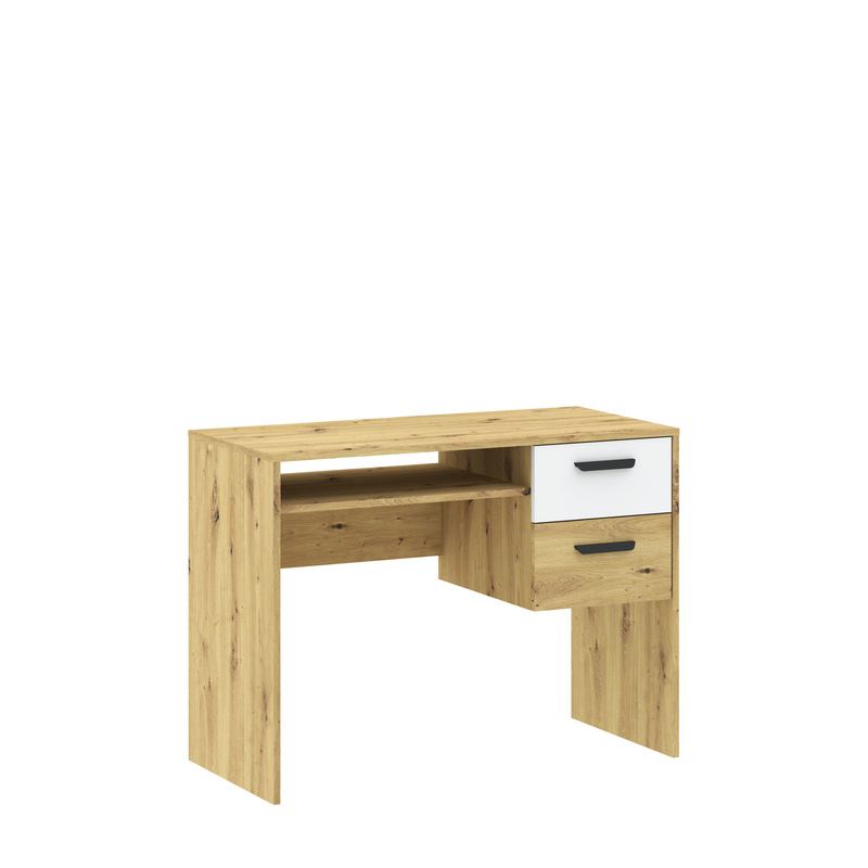 Biurko 100 cm młodzieżowe z szufladami BOSCO dąb artisan