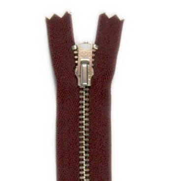 zamek metalowy srebrny kol. 021 / bordo