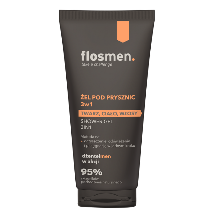 Floslek Flosmen Żel pod prysznic 3w1, 225 ml