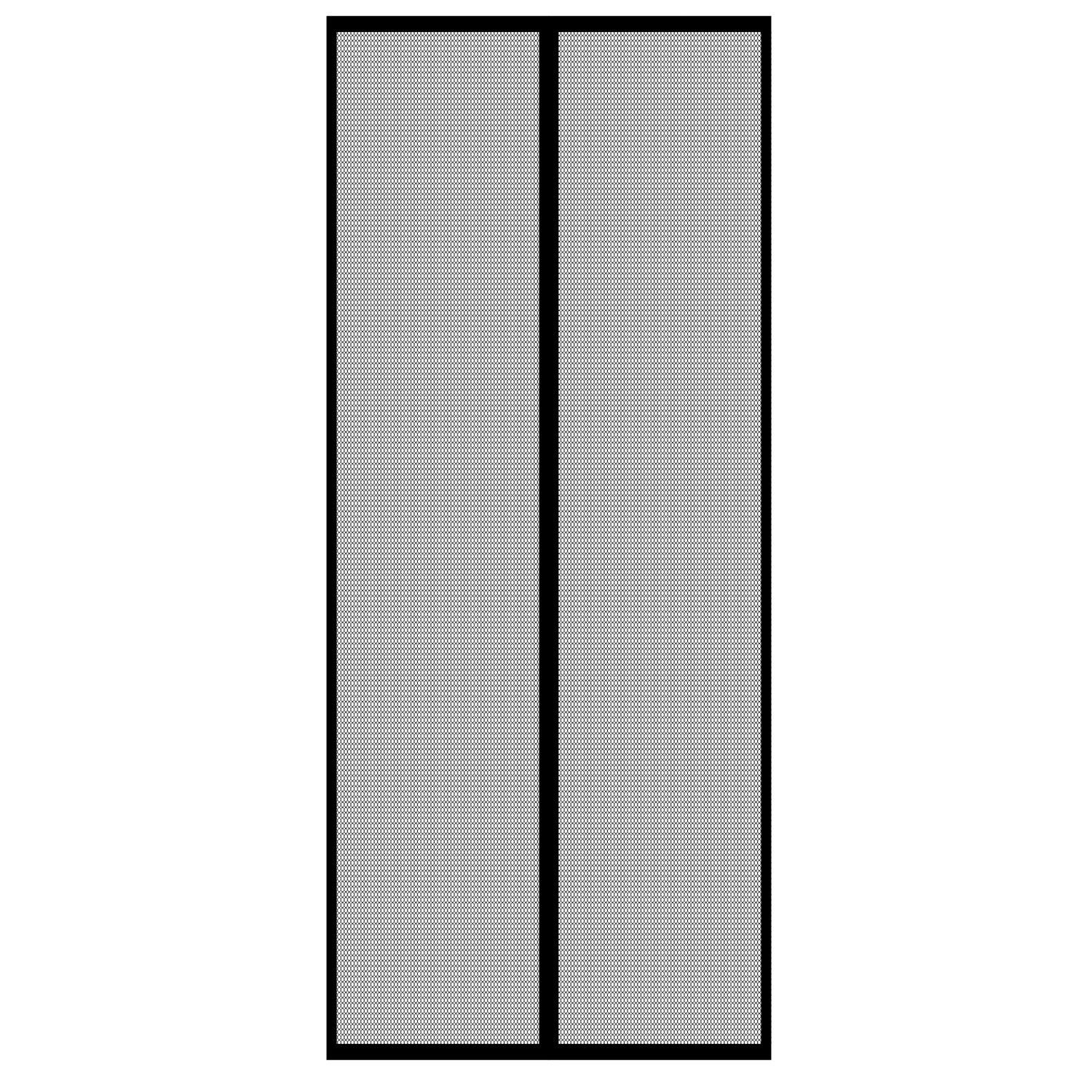 Gockowiak Moskitiera drzwiowa magnetyczna czarna 220 cm x 100 cm