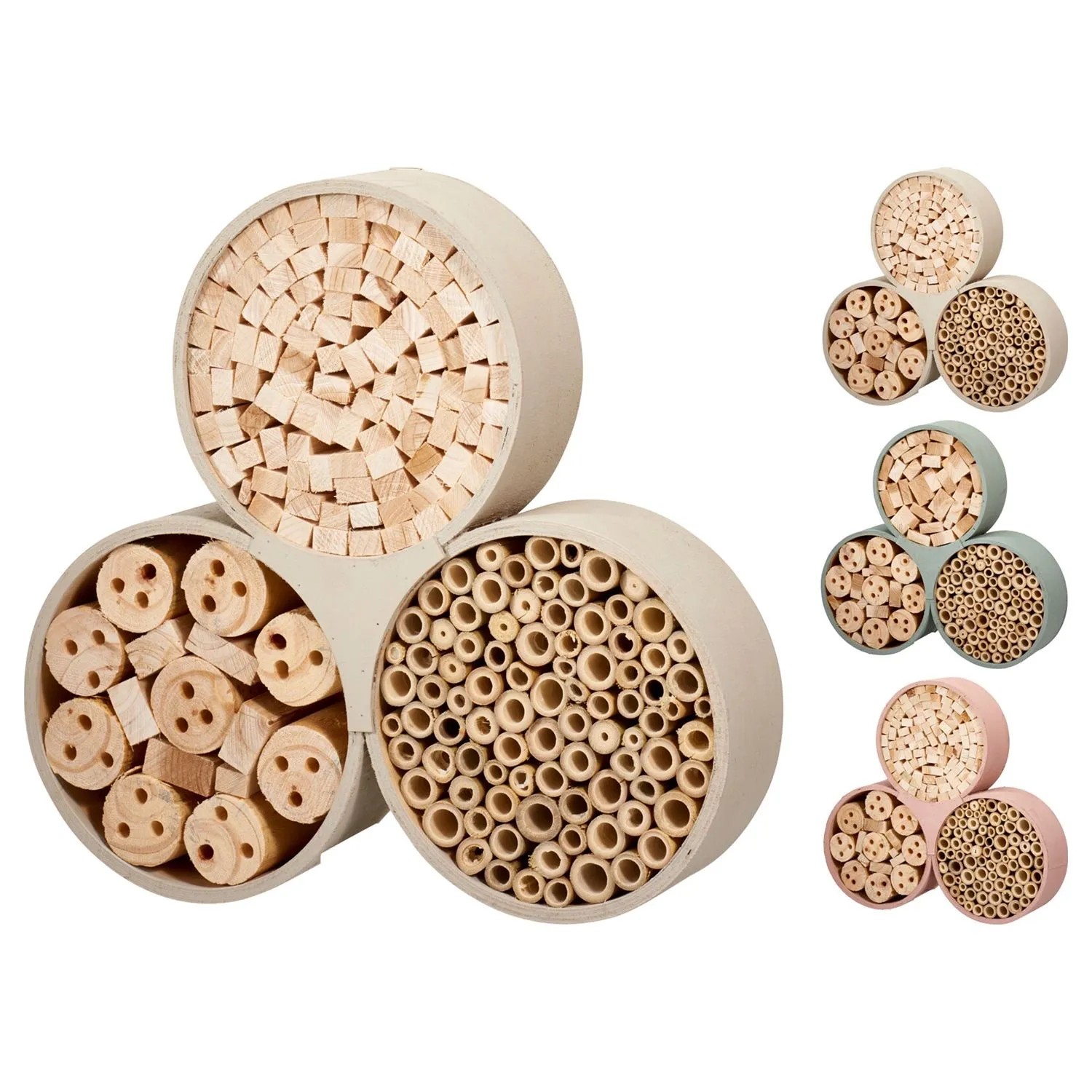 Domek dla owadów 3w1 mix - 30x6x28 cm