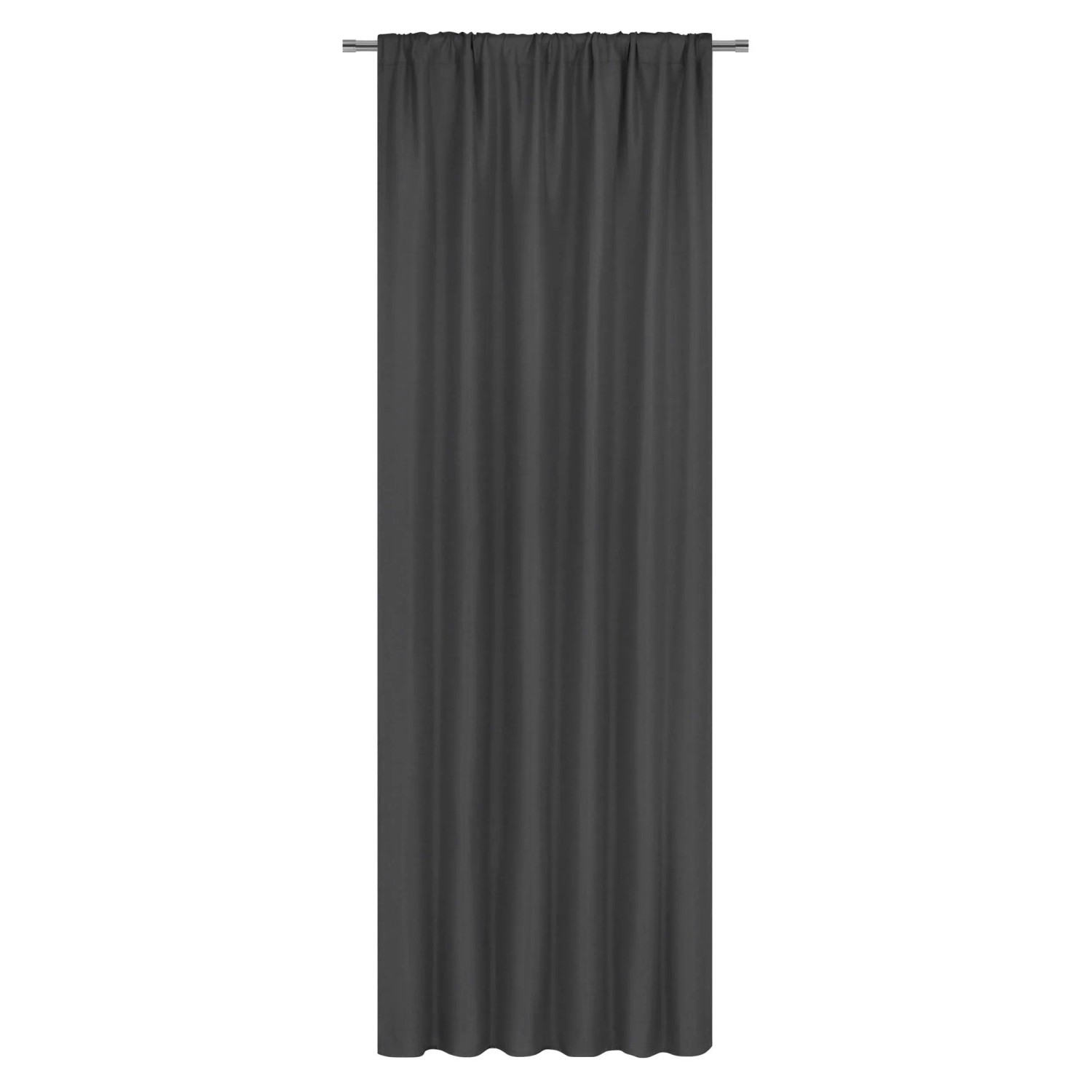 Zasłona FAMOUS na taśmie 135 cm x 270 cm czarna