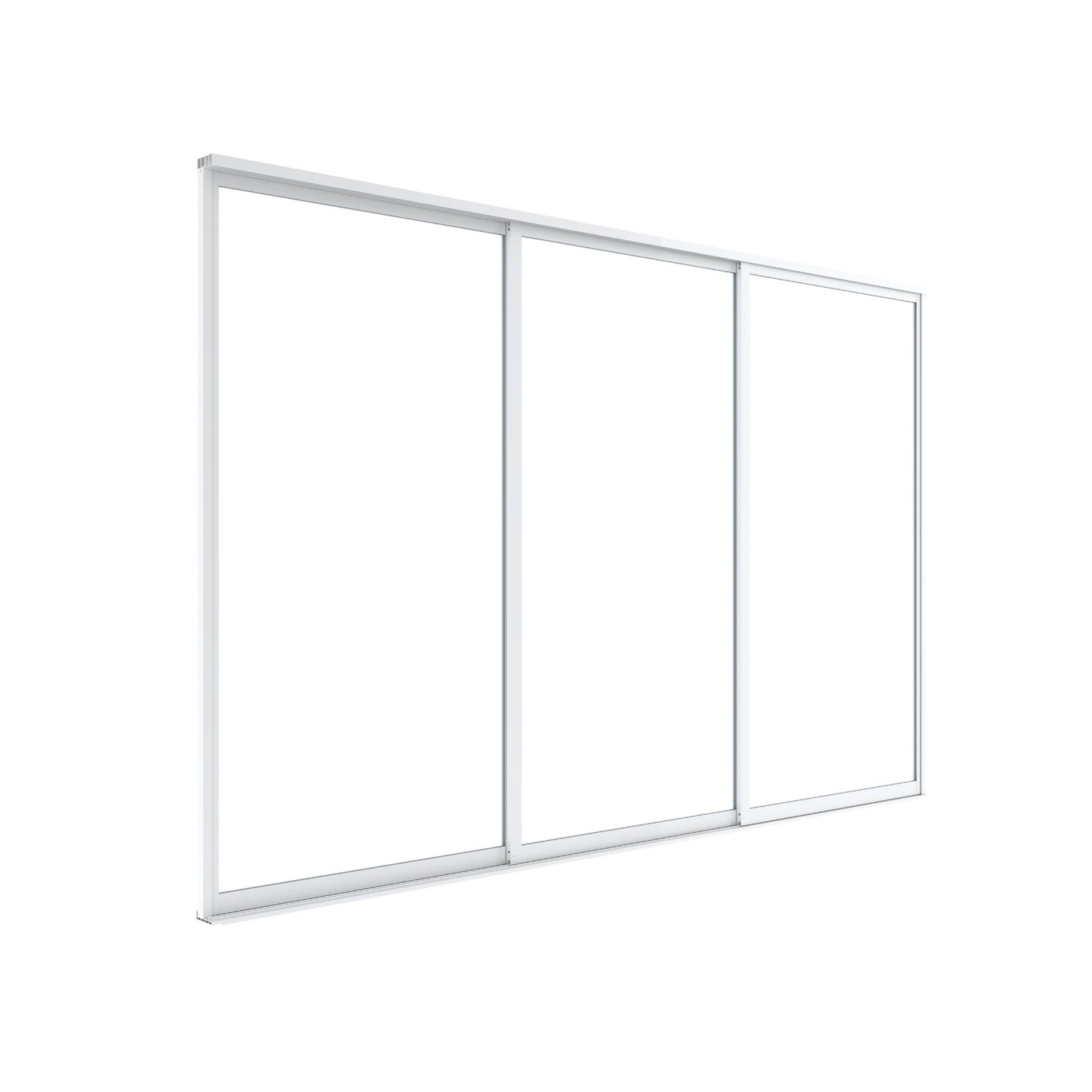 Drzwi przesuwne LUXE białe - 3,7 x 2,18 m