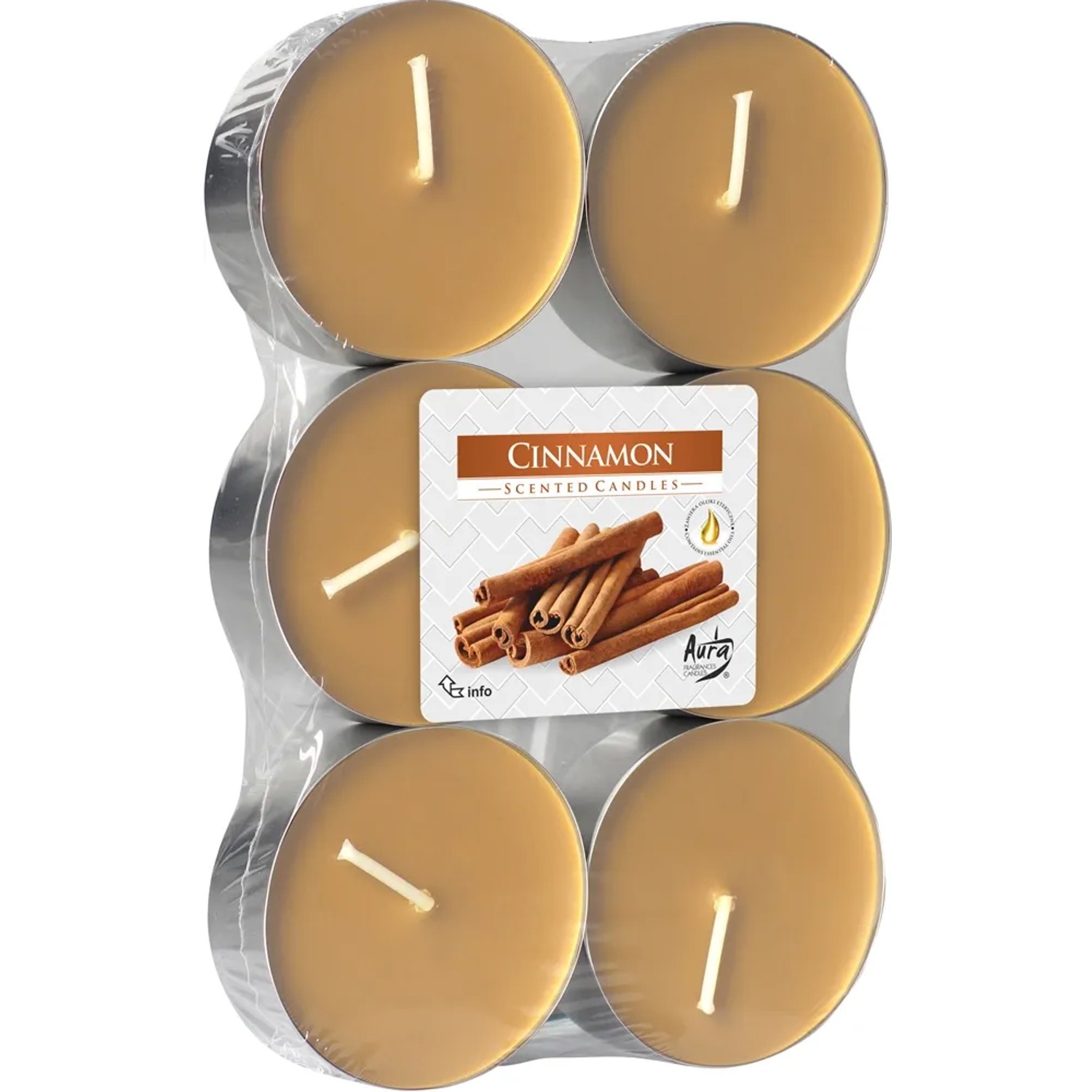 Świeca Tea light zapachowa Maxi cynamon