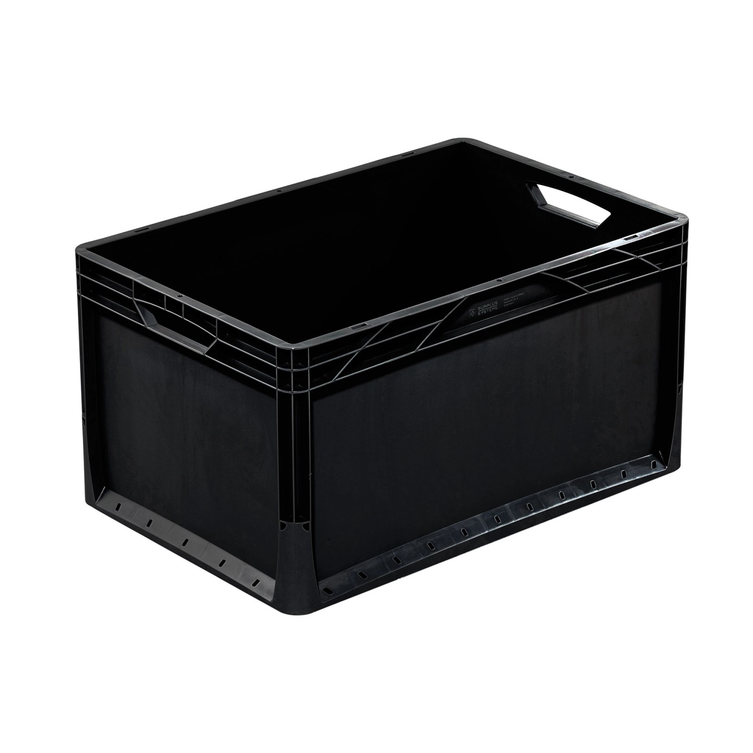 Pojemnik Eurobox 62L czarny 100% recykling