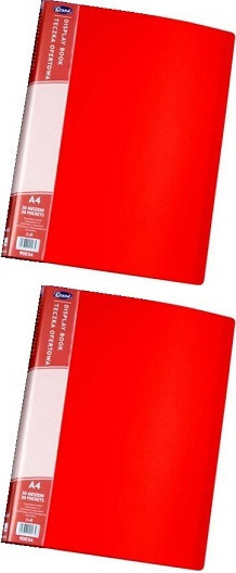 2x Album ofertowy Grand, 40 koszulek, czerwony