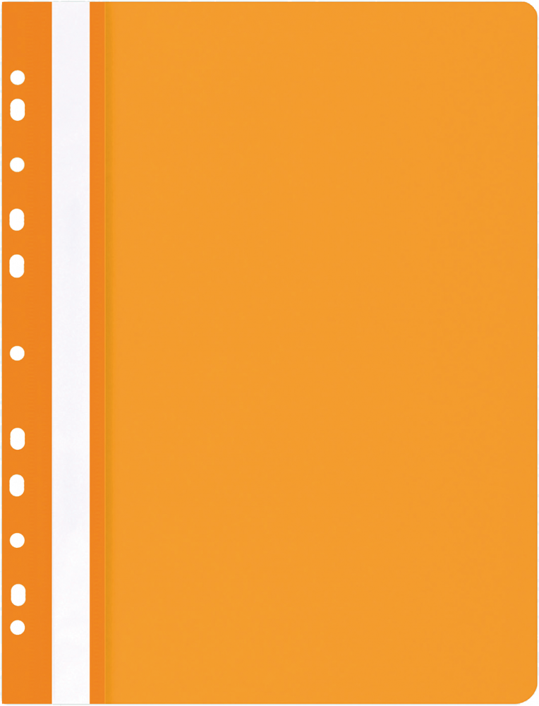 Skoroszyt plastikowy oczkowy Office Products, A4, do 200 kartek, pomarańczowy