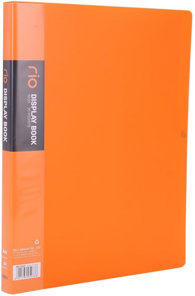 Album ofertowy Deli Rio, A4, 30 koszulek, pomarańczowy