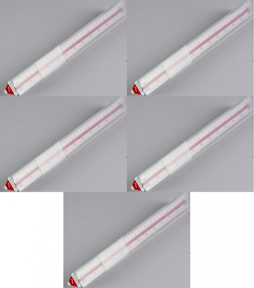 5x Skalówka Leniar, 30cm, nr6 1:500 - 1:2500, mix kolorów