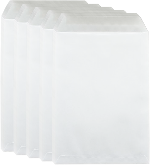 5x Koperta standardowa NC Koperty, B4, klejona na mokro NK, 50 sztuk, biały