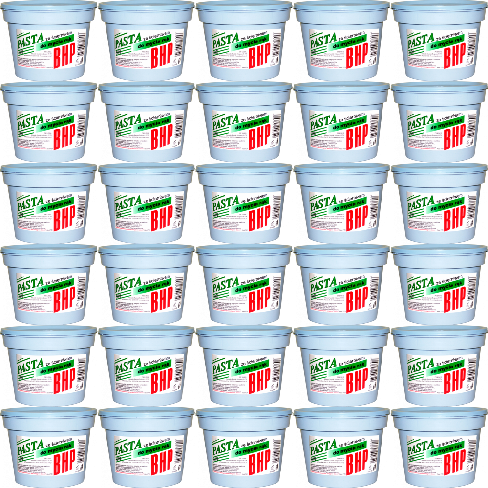 36x Pasta do rąk Cluo, ze ścierniwem, 500g