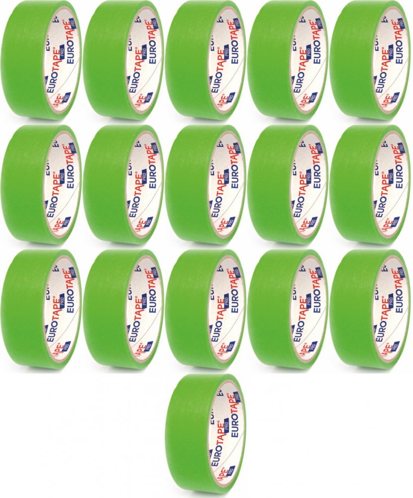 16x Taśma do precyzjnego maskowania Dalpo, Euro-Tape Pro Washi, TMSL, 30mm x 25m