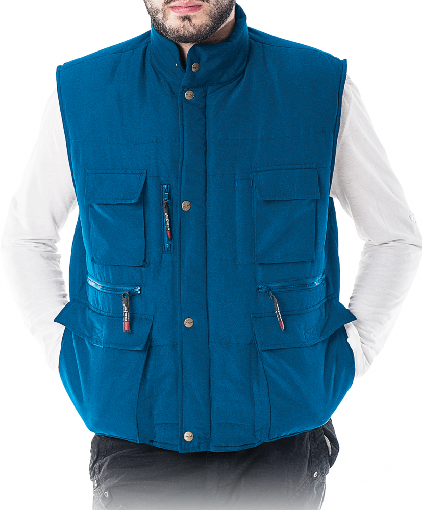 Bezrękawnik ocieplany Reis Kormoran, rozmiar L, niebieski