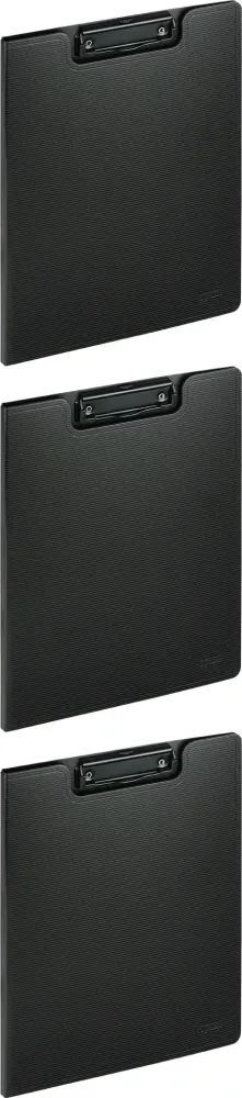 3x Clipboard Grand NOTOdesk GR-2202, z okładką, czarny