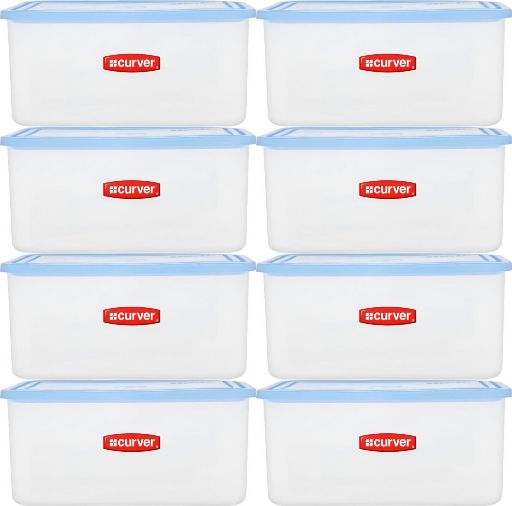 8x Pojemnik na żywność Curver, 2l, transparentny